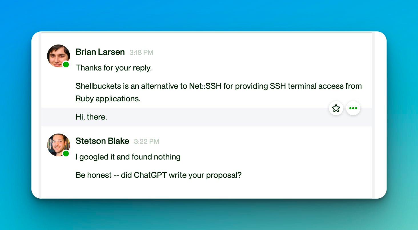 sorry for calling you out Brian, maybe be more honest next time?